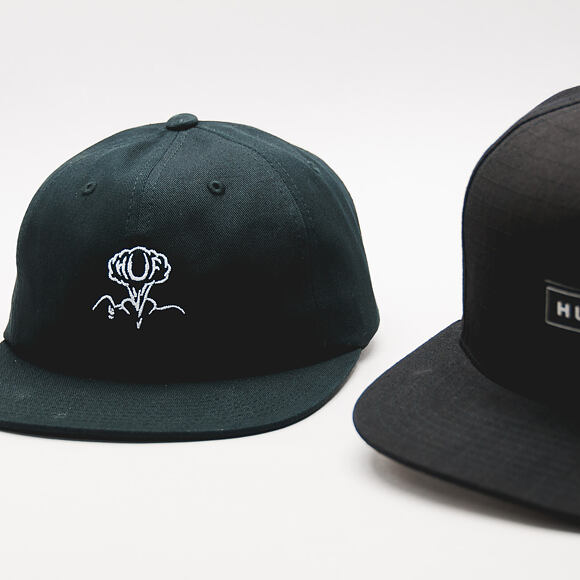 Kšiltovka HUF Apparel Cap Bar Logo Black Snapback