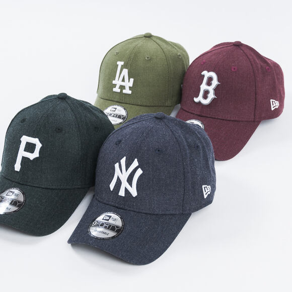 Kšiltovka New Era Seasonal Heather New York Yankees 9FORTY Heather Navy/White Strapback