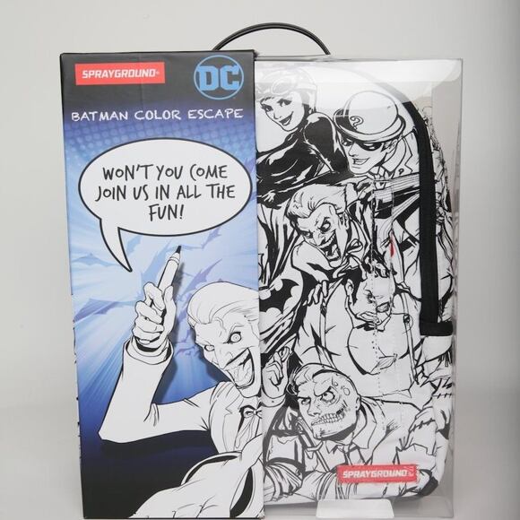 Batoh Sprayground Batman Villains DIY - Vybarvi si sám!
