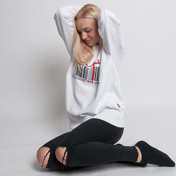 Mikina Champion Crewneck Sweatshirt Maxi Unisex White