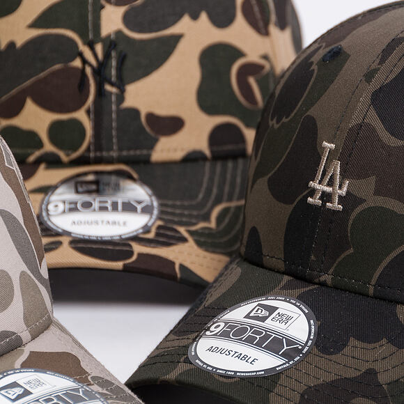 Kšiltovka New Era 9FORTY Los Angeles Dodgers Marine Navy Camo/Olive Strapback