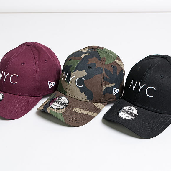 Kšiltovka New Era 9FORTY NYC Maroon/White Strapback