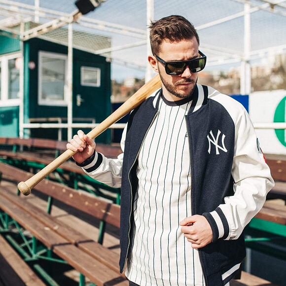 Bunda New Era New York Yankees Raglan Varsity Jacket Navy/White