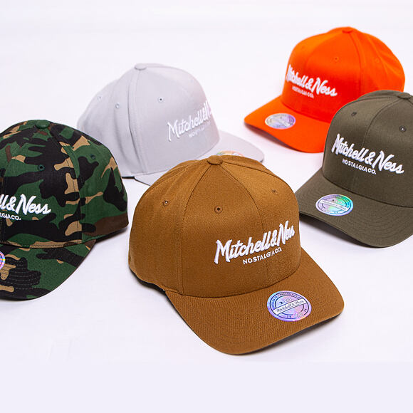 Kšiltovka Mitchell & Ness Pinscript High Crown 110 Flex-Snap Candy Orange Snapback