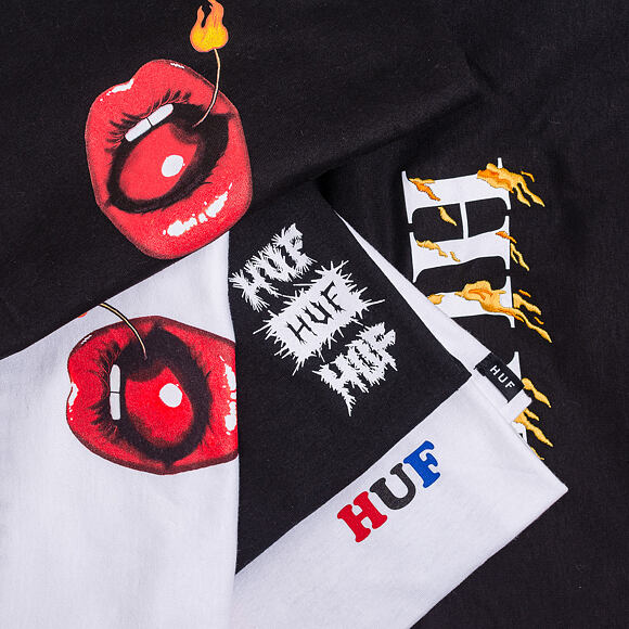 Triko HUF Crust H Black
