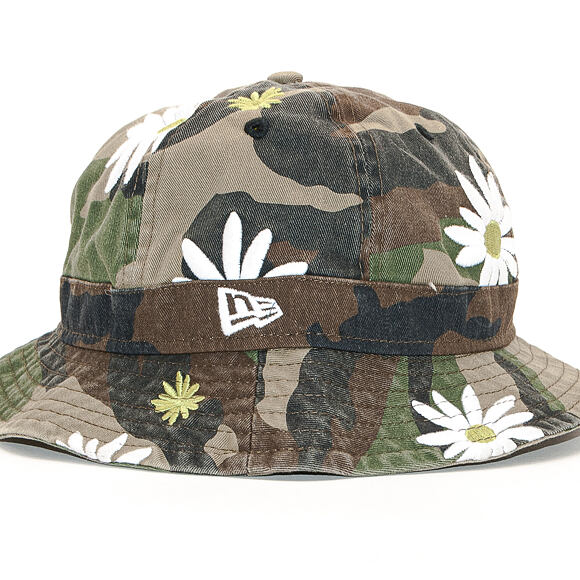 Klobouk New Era Military Bucket Flower Explorer Woodland Camo