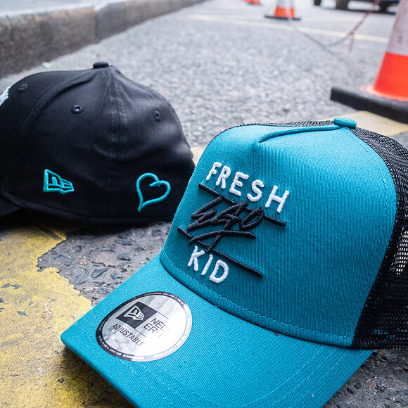 Kšiltovka New Era 9FORTY A-Frame Trucker Core Fresh Ego Kid Teal/Black