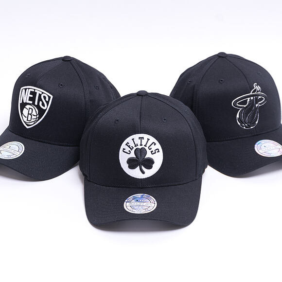 Kšiltovka Mitchell & Ness Brooklyn Nets 600 Black And White Logo 110