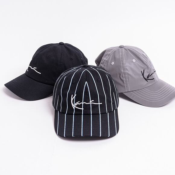 Kšiltovka Karl Kani Signature Pinstripe Cap Black - 7030611