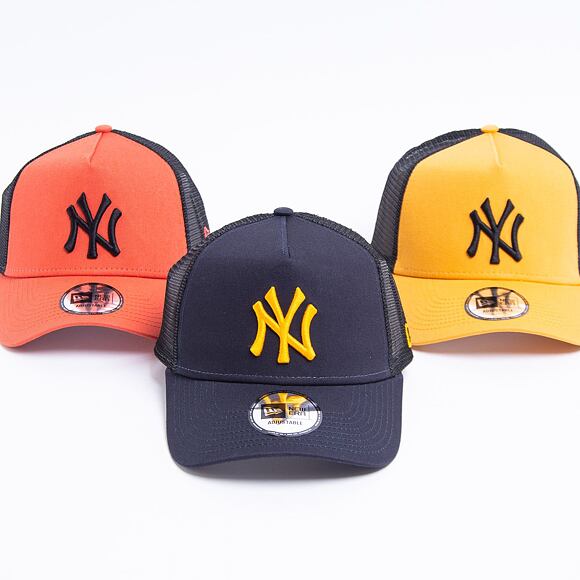 Kšiltovka New Era 9FORTY A-Frame Trucker MLB League Essential New York Yankees Snapback Navy