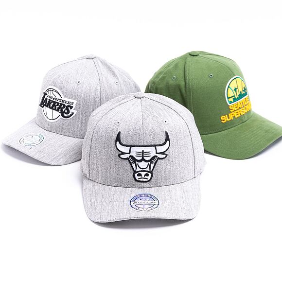 Kšiltovka Mitchell & Ness Chicago Bulls Heathered 110 Snapback