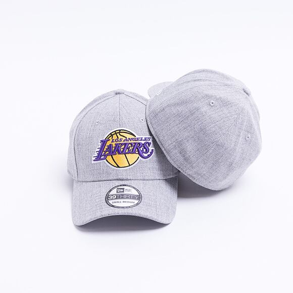 Kšiltovka New Era 39THIRTY Heather Los Angeles Lakers Stretch Fit Gray