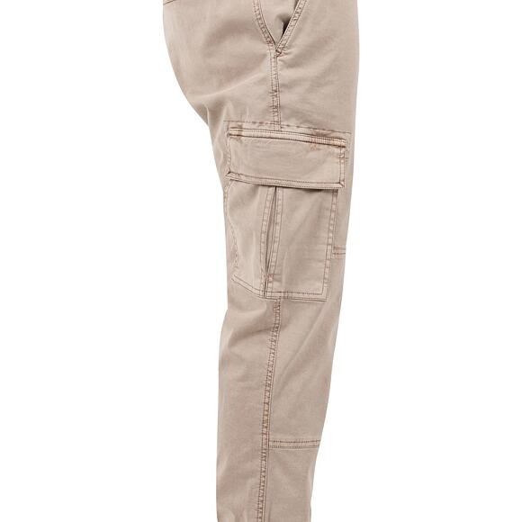 Kalhoty Urban Classic TB1435 Washed Cargo Twill Jogging Pants Sand
