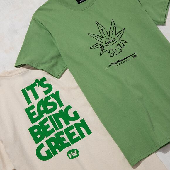 Triko HUF 4/20 Easy Green T-Shirt Dill Green