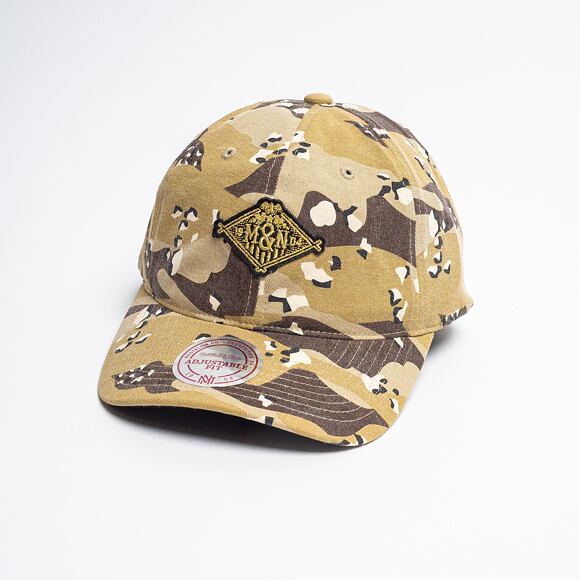 Kšiltovka Mitchell & Ness Branded Desert Camo/Gold Trademark