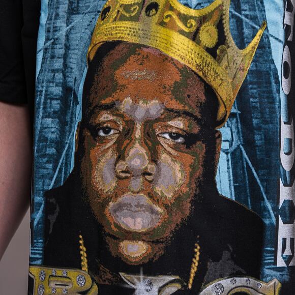 Triko Mister Tee Biggie Crown Oversize Tee Black