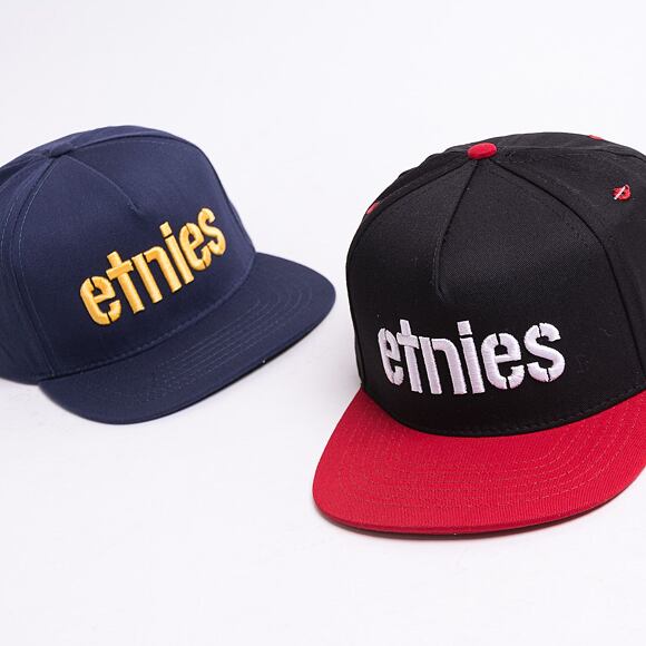 Kšiltovka ETNIES Corp Snapback Black/Red