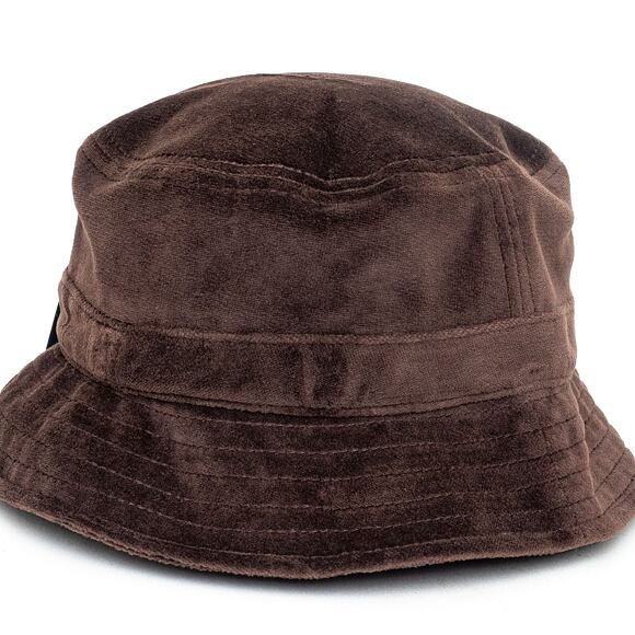 Klobouk Karl Kani Signature Velvet Bucket Hat KA213-011-1 Dark Brown