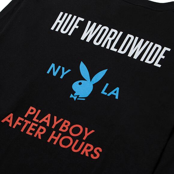 Triko s dlouhým rukávem HUF Playboy Bright Lights Longsleeve Black