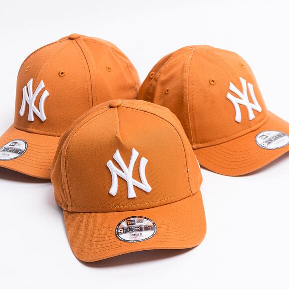 Dětská kšiltovka New Era 9FORTY A-Frame Color Essential New York Yankees Snapback Toffee