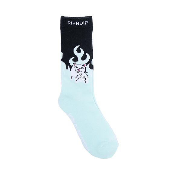 Ponožky Rip N Dip Welcome To Heck Socks Black/Blue RND9154