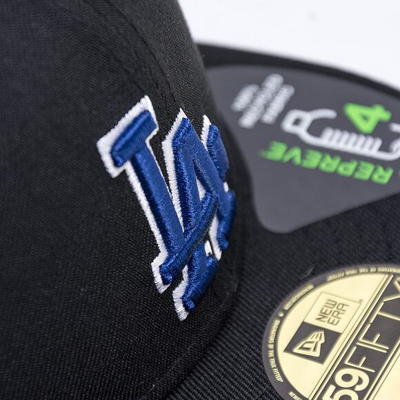 Kšiltovka New Era 59FIFTY MLB Repreve 5 Los Angeles Dodgers Fitted Black