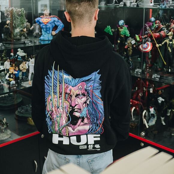 Mikina HUF x MARVEL Weapon X Hoodie Black