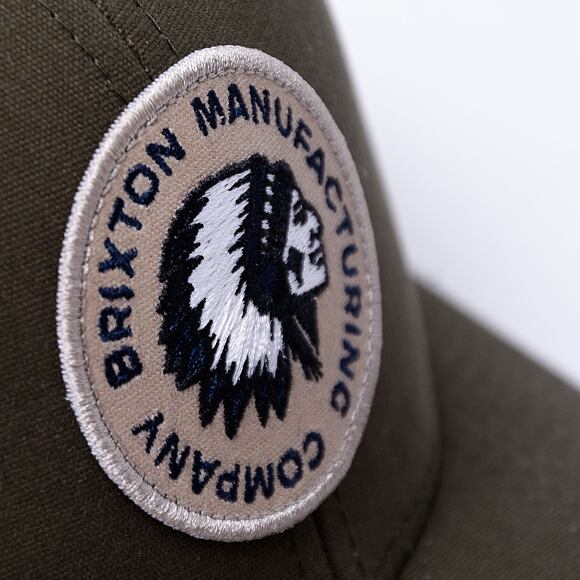 Kšiltovka Brixton Rival Stamp X Mp Mesh Cap Military Olive Military Olive