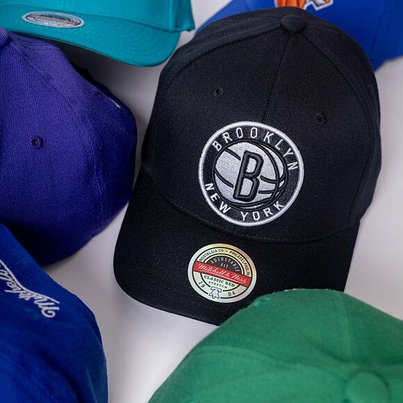 Kšiltovka Mitchell & Ness Team Ground 2.0 Stretch Snapback Brooklyn Nets Black