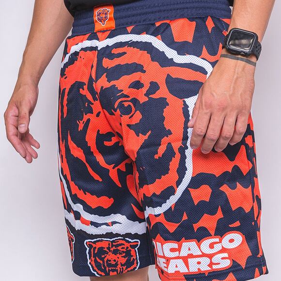 Kraťasy Mitchell & Ness NFL Jumbotron 2.0 Shorts Chicago Bears Navy / Orange