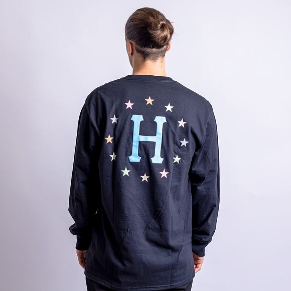 Triko HUF Puff Galaxies Longsleeve Black