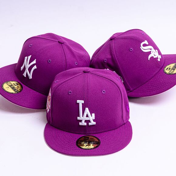 Kšiltovka New Era 59FIFTY "Sparkling Grape" MLB 50th Anniversary Los Angeles Dodgers Cooperstown