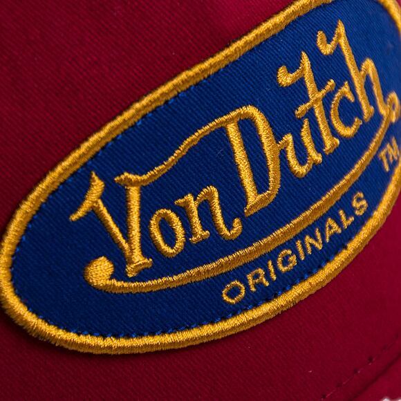 Kšiltovka Von Dutch Boston Trucker Cotton Twill Red/Yellow