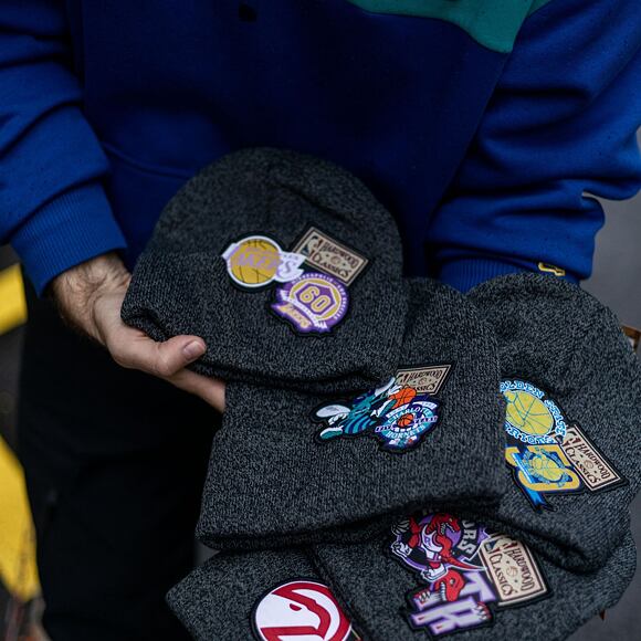 Kulich Mitchell & Ness XL LOGO PATCH KNIT HWC Los Angeles Lakers Black