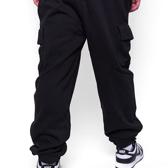 Tepláky New Era Relaxed Cargo Joggers Black / Off White