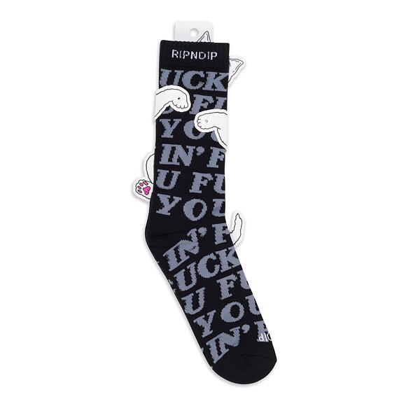 Ponožky RIP N DIP Fuckin Fuck Socks RND10017 Black