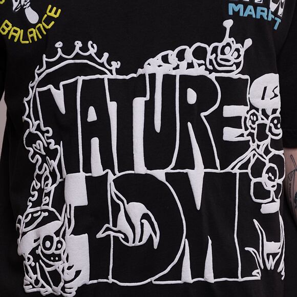 Triko Market Nature Is Home T-Shirt Vintage Black