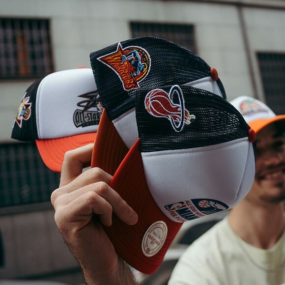 Kšiltovka Mitchell & Ness NBA Party Time Trucker Snapback Hwc Philadelphia 76Ers White