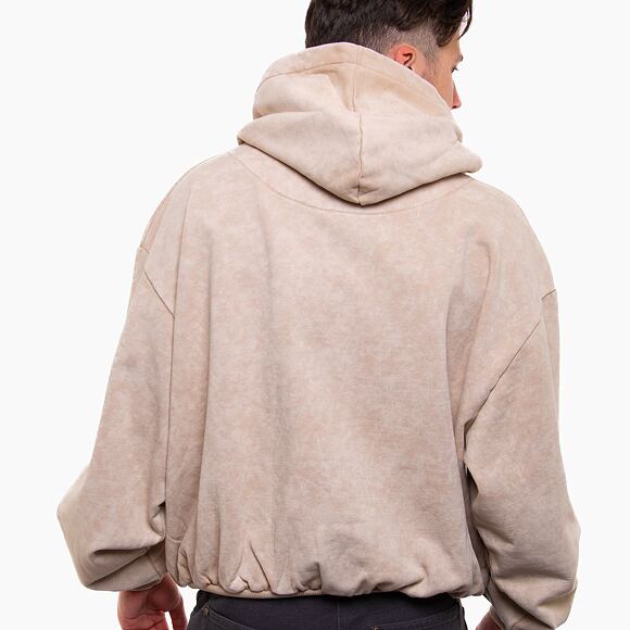 Mikina Karl Kani Small Signature Os Heavy Sweat Hoodie taupe