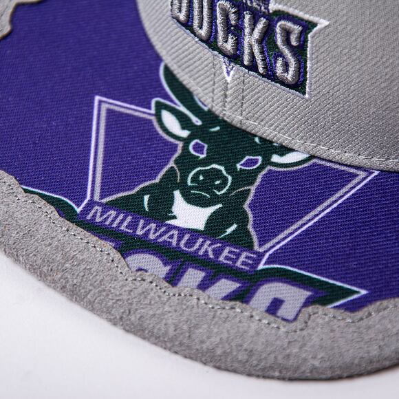 Kšiltovka Mitchell & Ness NBA Munch Time Snapback HWC Bucks Grey