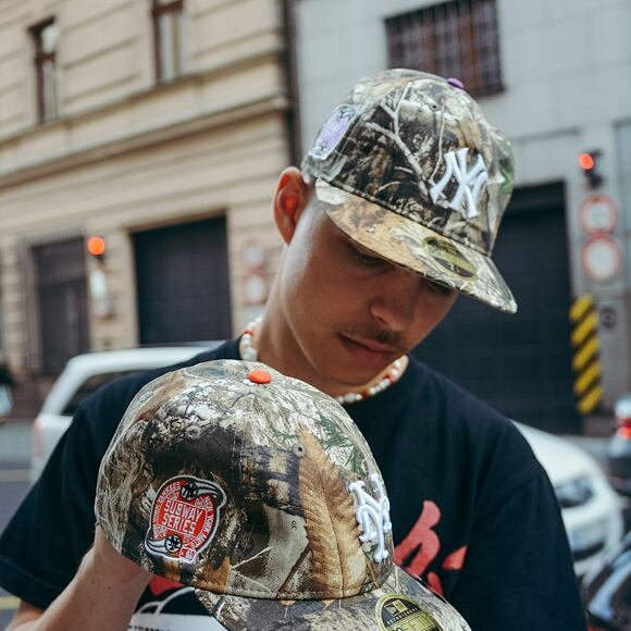 New Era 59FIFTY LP Retro Crown MLB "2000 SUBWAY SERIES" Side Patch New York Mets Realtree/Orange