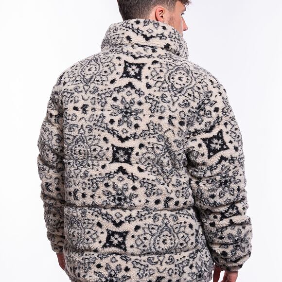 Bunda Karl Kani Og Paisley Teddy Puffer Jacket off white/black