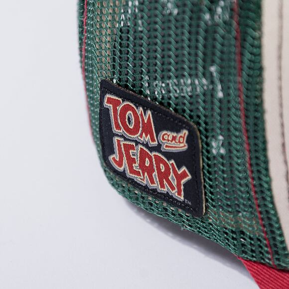 Kšiltovka Capslab - Trucker Tom & Jerry - Tom & Jerry - Sand / Green / Red
