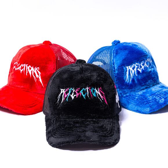 Kšiltovka Reflection Luxury Fuzzy Trucker Satin Black / Multi