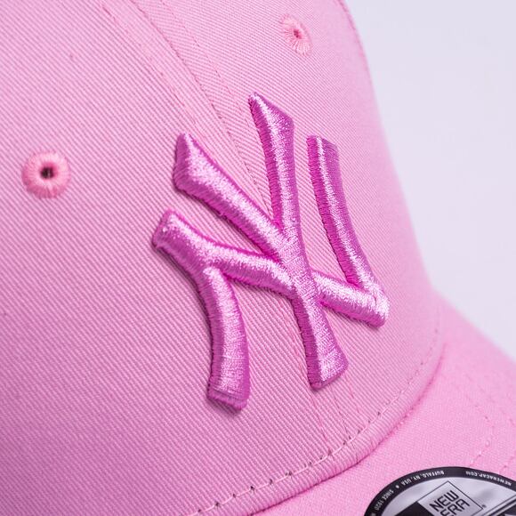 Dětská kšiltovka New Era 9FORTY Kids MLB League Essential New York Yankees Fondant Pink / Fondant Pi