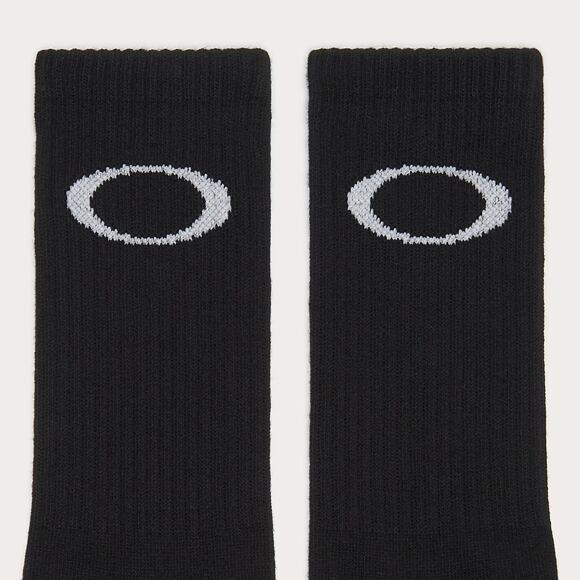 Ponožky Oakley Ellipse 3 pack Crew Sock Black