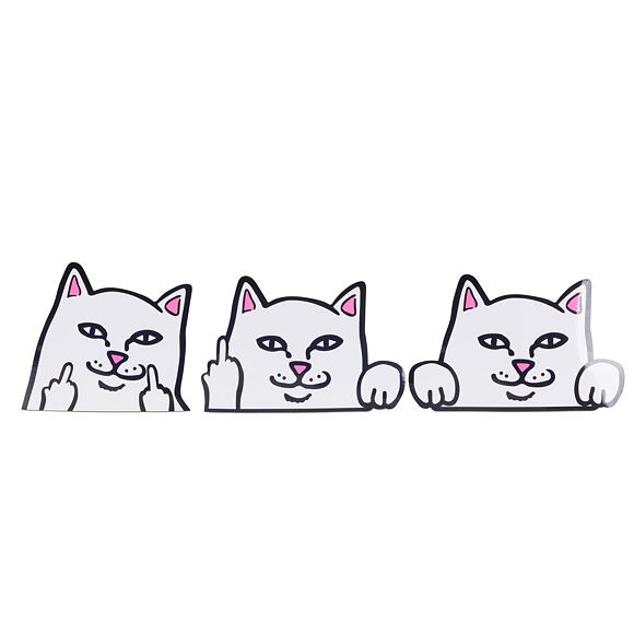Samolepky Rip N Dip Peeking Nermal Car Stickers Pack (White)