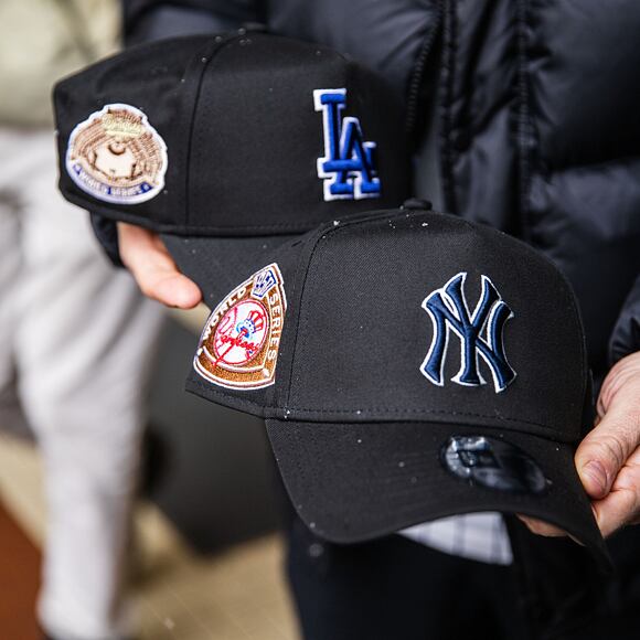Kšiltovka New Era - MLB World Series Patch 9FORTY A-Frame - NY Yankees - Black / Navy