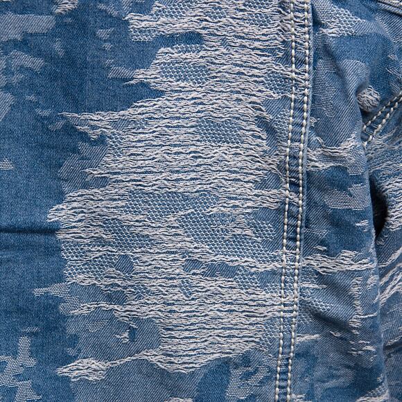Bunda Karl Kani - Og K Distress Camo Os Denim Jacket - medium blue