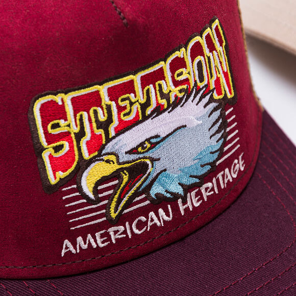Kšiltovka Stetson - Trucker Cap Eagle Head